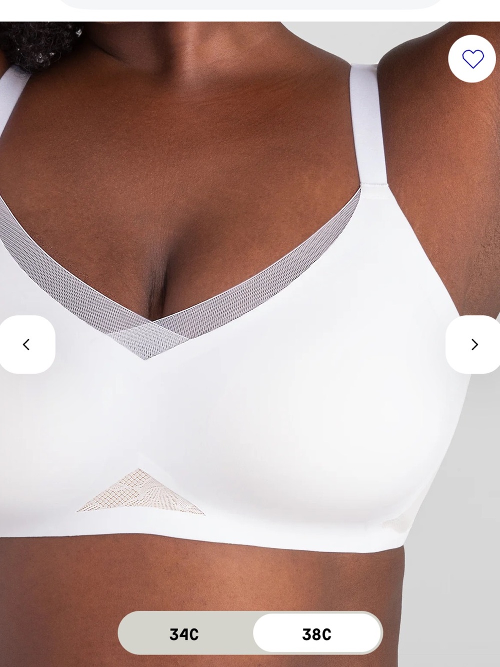 Honeylove Crossover Bra White Lace Size 36DDD (F)/G - Picture 3 of 7